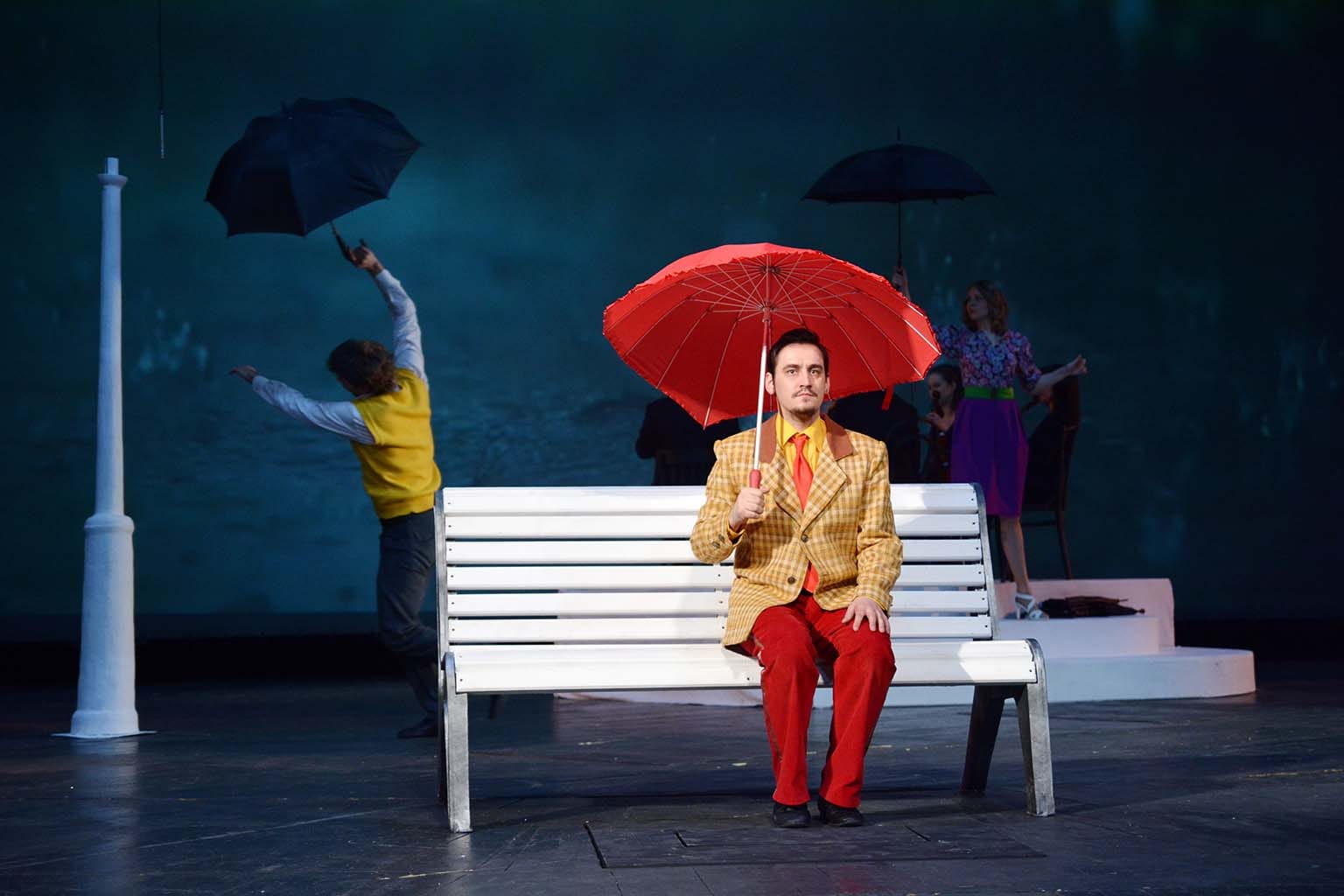 Photo du spectacle de théâtre sur la pluie